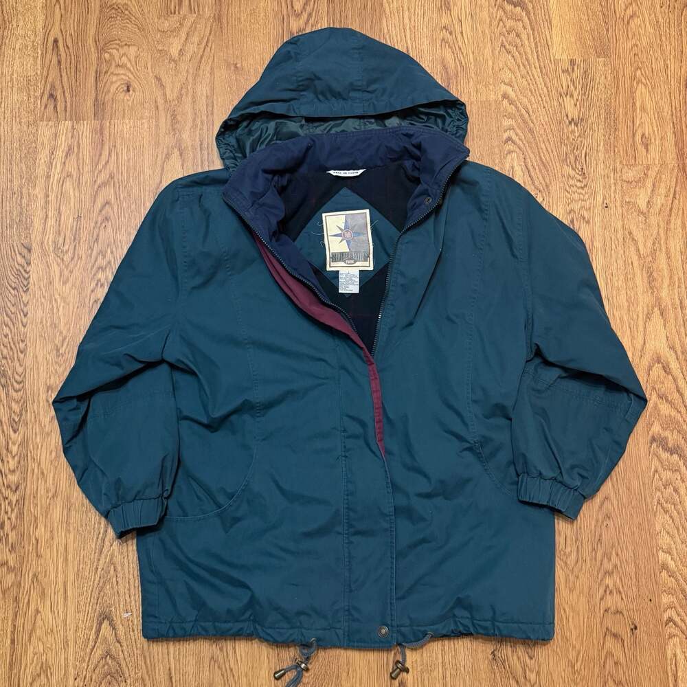 Middlebrook Park Vintage Hooded Plaid-Lined Winter Jacket